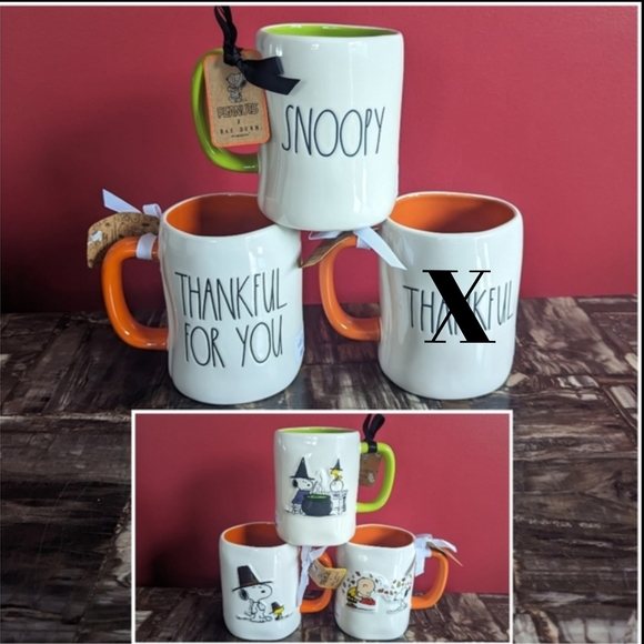 Peanuts Other - ❌SOLD❌Rae Dunn x Peanuts 🥜 Halloween / Thanksgiving Mug Bundle **2 Mugs**